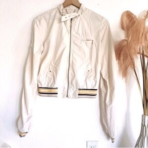 LaRok Cream Lightweight Bomber Jacket Size XS